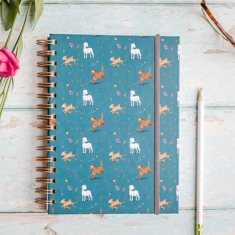Emily Cole A5 Hardback Notebook - Muddy Paws