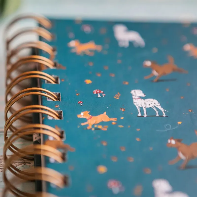 Emily Cole A5 Hardback Notebook - Muddy Paws-1