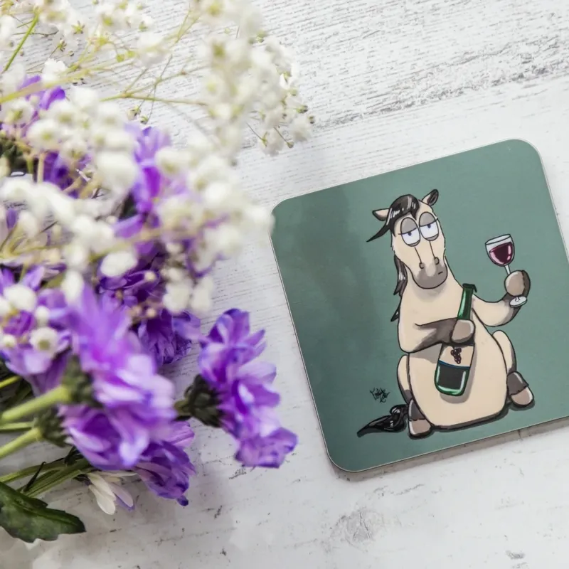 Emily Cole Individual Coaster - Pass The Wine-2