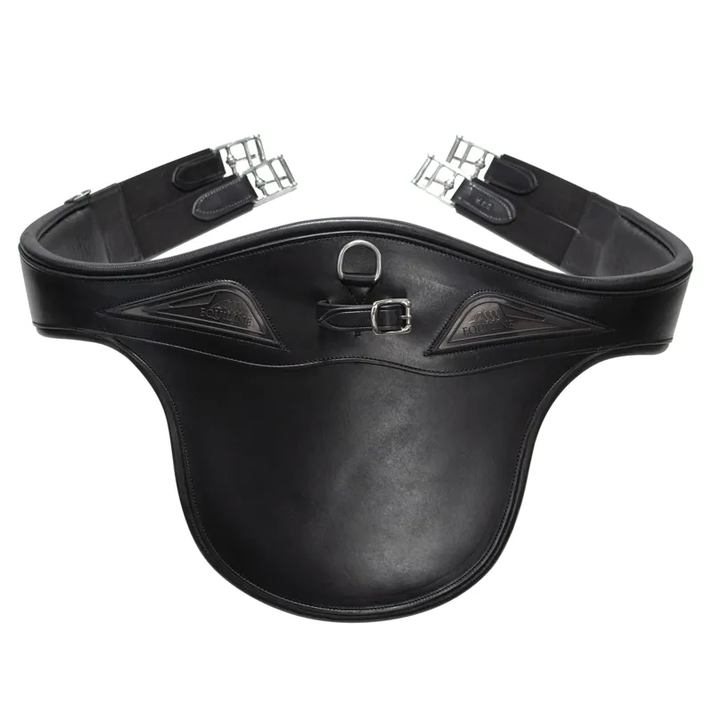 Equiline Leather Stud Girth - Black-1