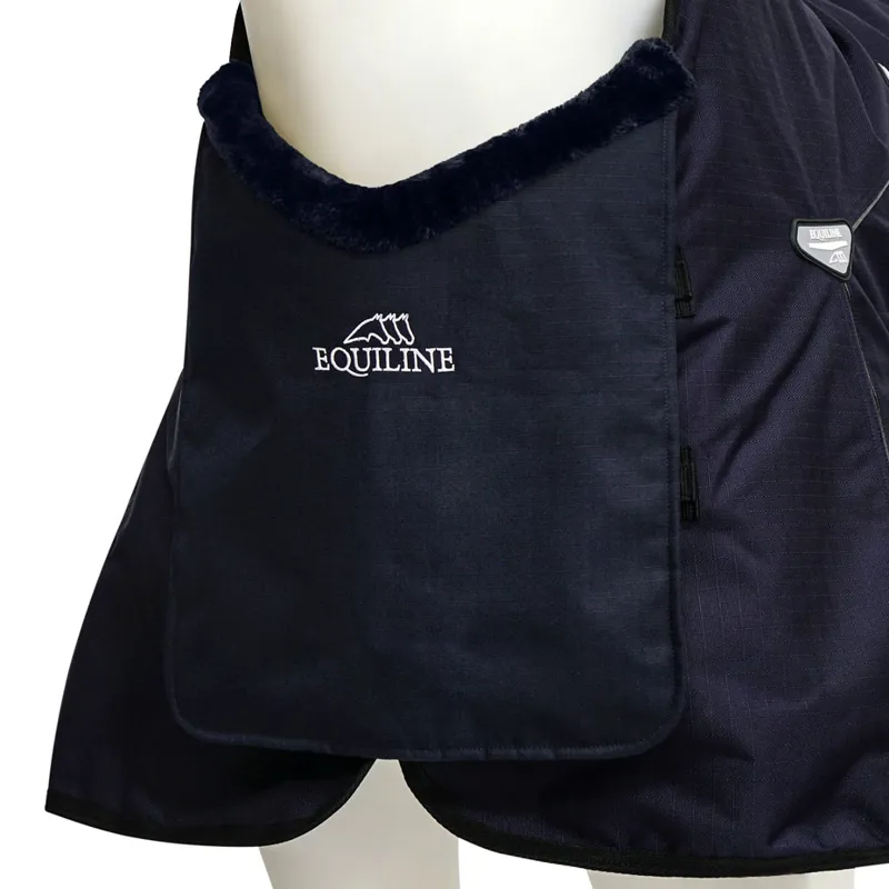 Equiline Bavette Buckle Protector Rug Bib - Blue-1