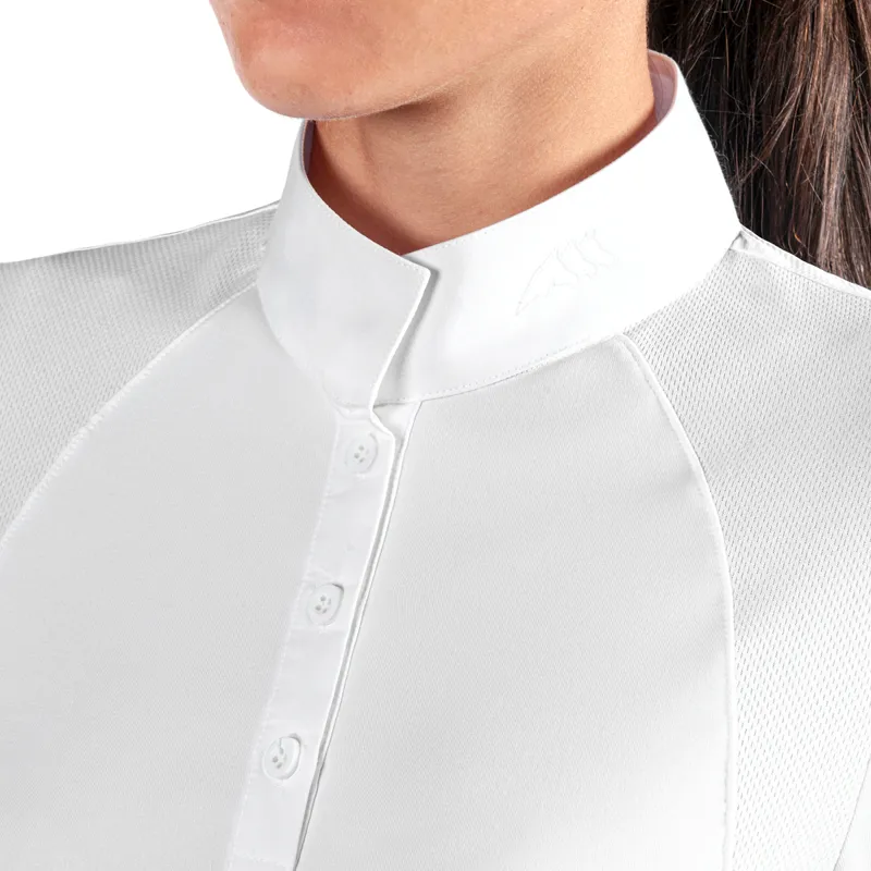 Equiline Ghitak Ladies Long Sleeved Show Shirt - White-1