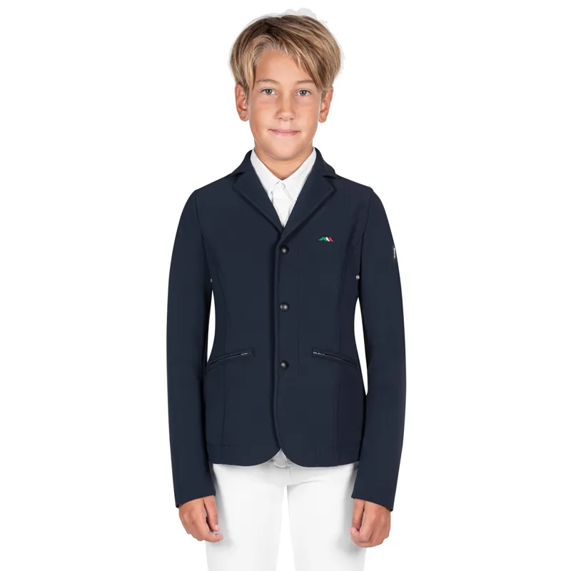 Equiline Jonnyk Junior Boys Show Jacket - Blue
