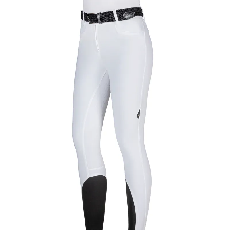 Equiline Adellek Full Grip Ladies Competition Breeches - White