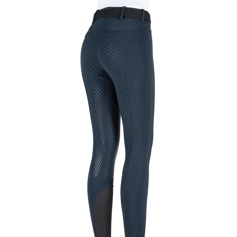 Equiline Adellek Full Grip Ladies Breeches - Navy-1