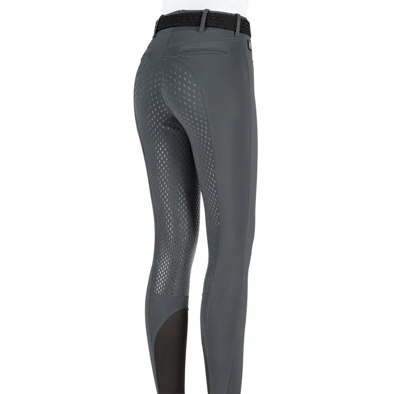Equiline Adellek Full Grip Ladies Breeches - Night Grey-1