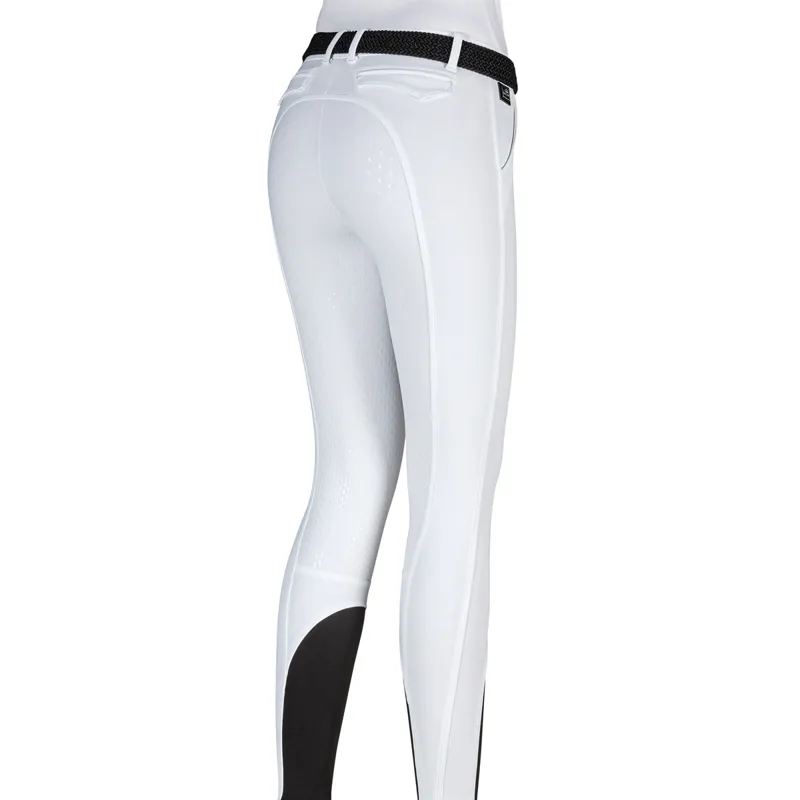 Equiline Julik Full Grip Ladies Competition Breeches - White-1
