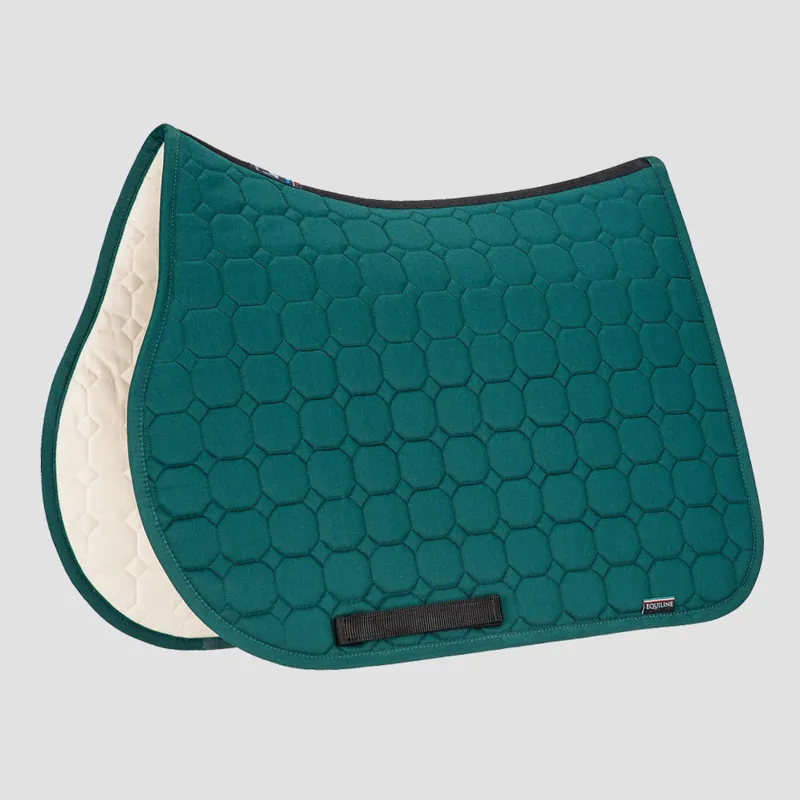 Equiline Octagon Saddlecloth - Bottle Green