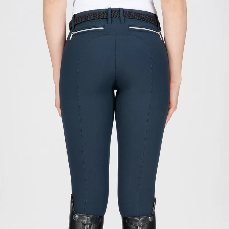 Equiline Ash Knee Grip Ladies Breeches - Blue-1