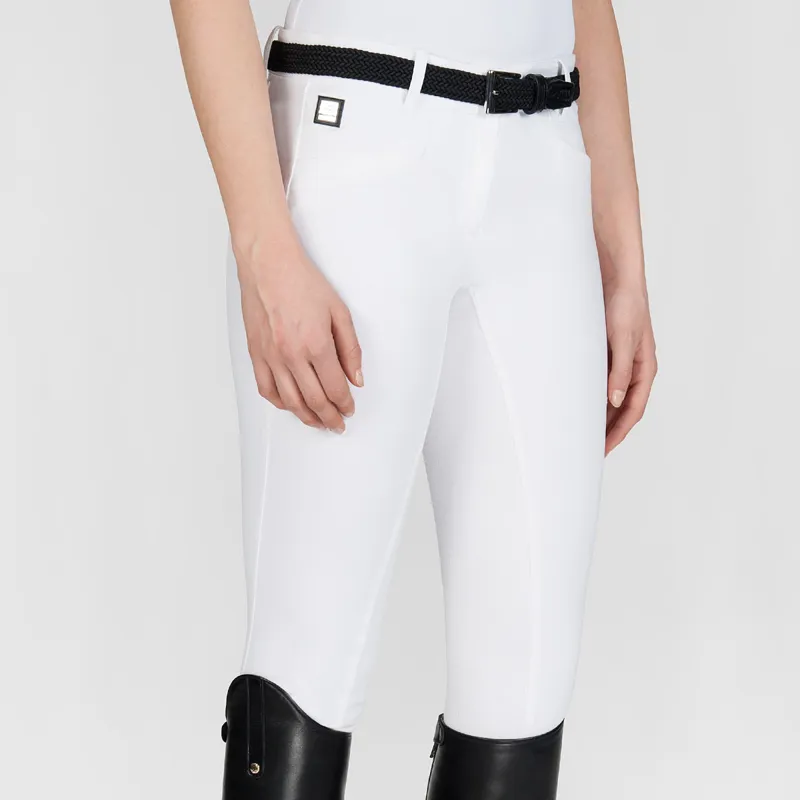 Equiline Cedar Full Grip Ladies Competition Breeches - White