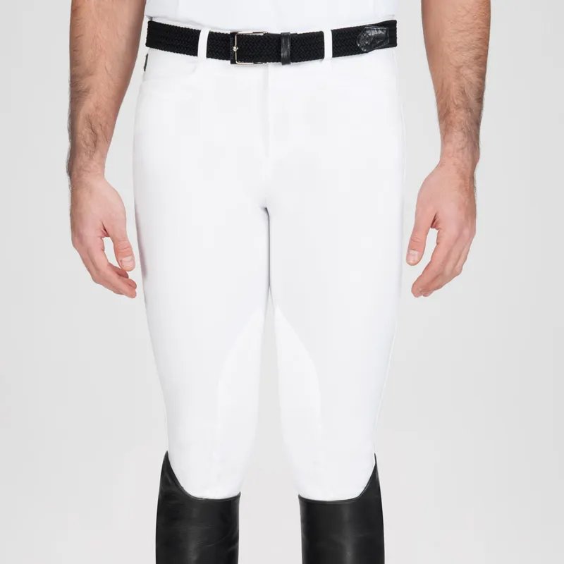 Equiline Grafton Mens Competition Breeches - White-1