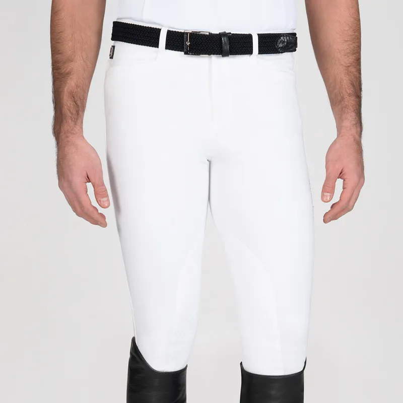 Equiline Grafton Mens Competition Breeches - White