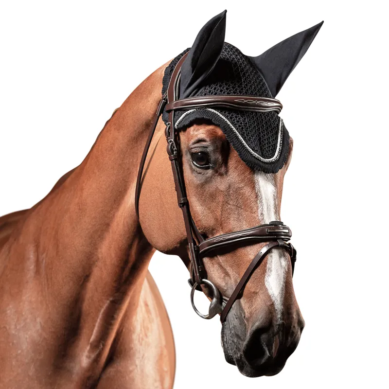 Equiline Rio Ear Net - Black-1