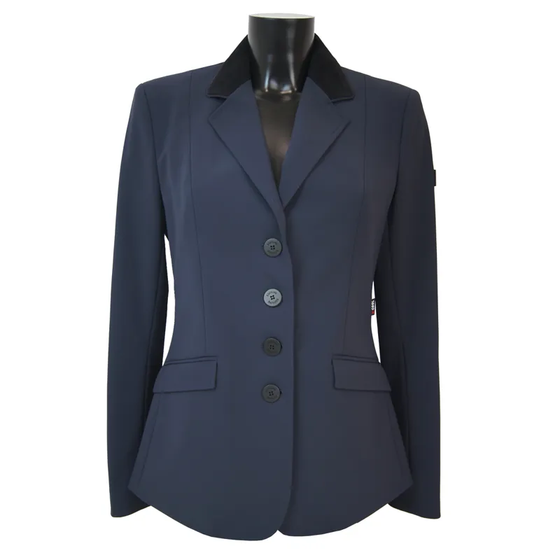 Equiline Gait Customised Ladies Show Jacket - Blue/Black/Navy