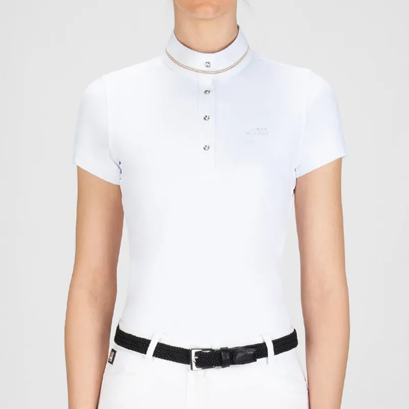 Equiline Grace Ladies Competition Shirt - White