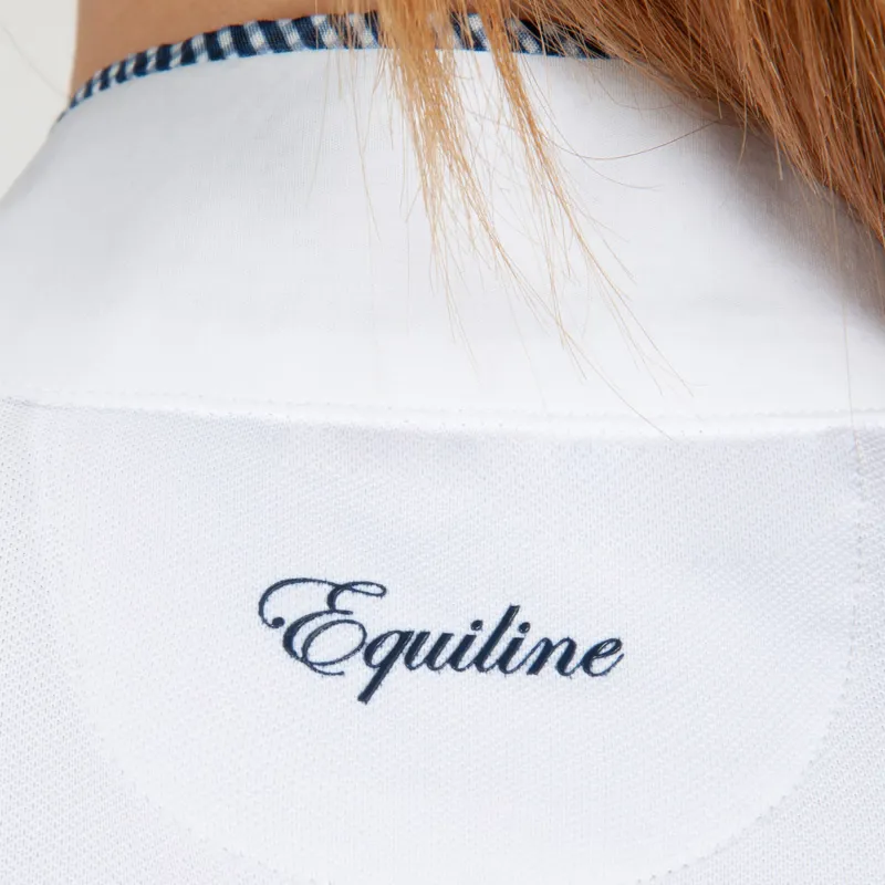 Equiline Greta Ladies Competition Shirt - White-4