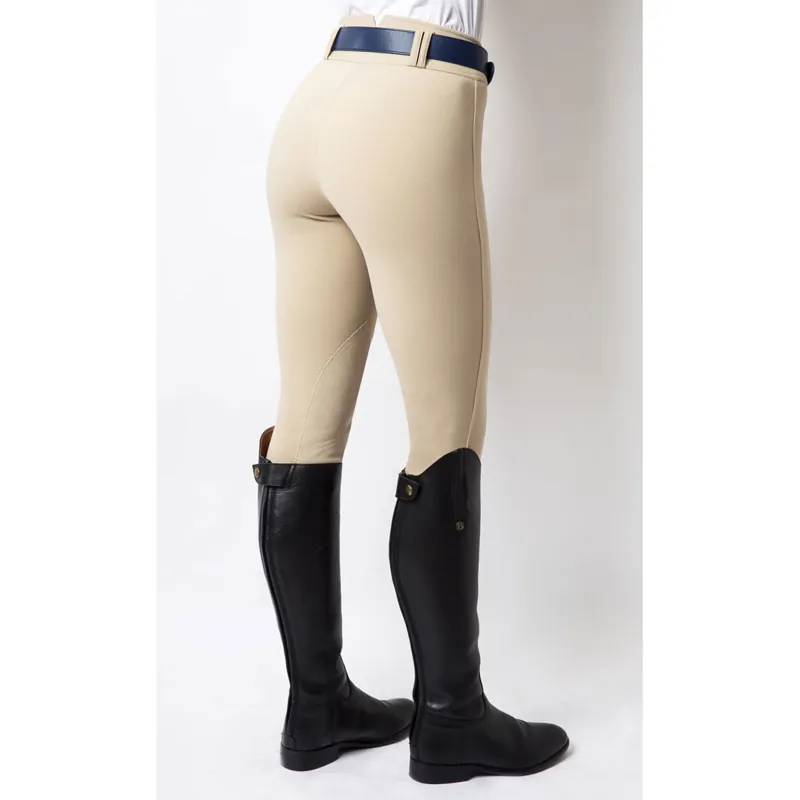 Equetech Foxhunter Hybrid Knee Patch Ladies Breeches - Beige-1
