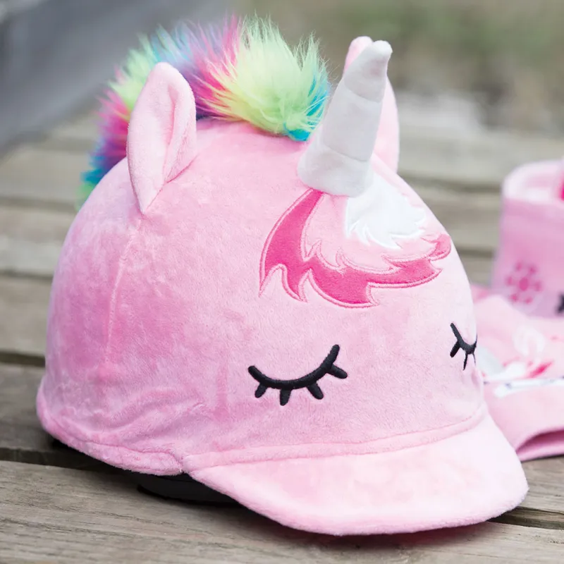 Equetech Animal Hat Silk - Sleepy Unicorn-2
