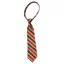 Equetech Lurex Stripe Junior Zipper Show Tie - Navy/Red