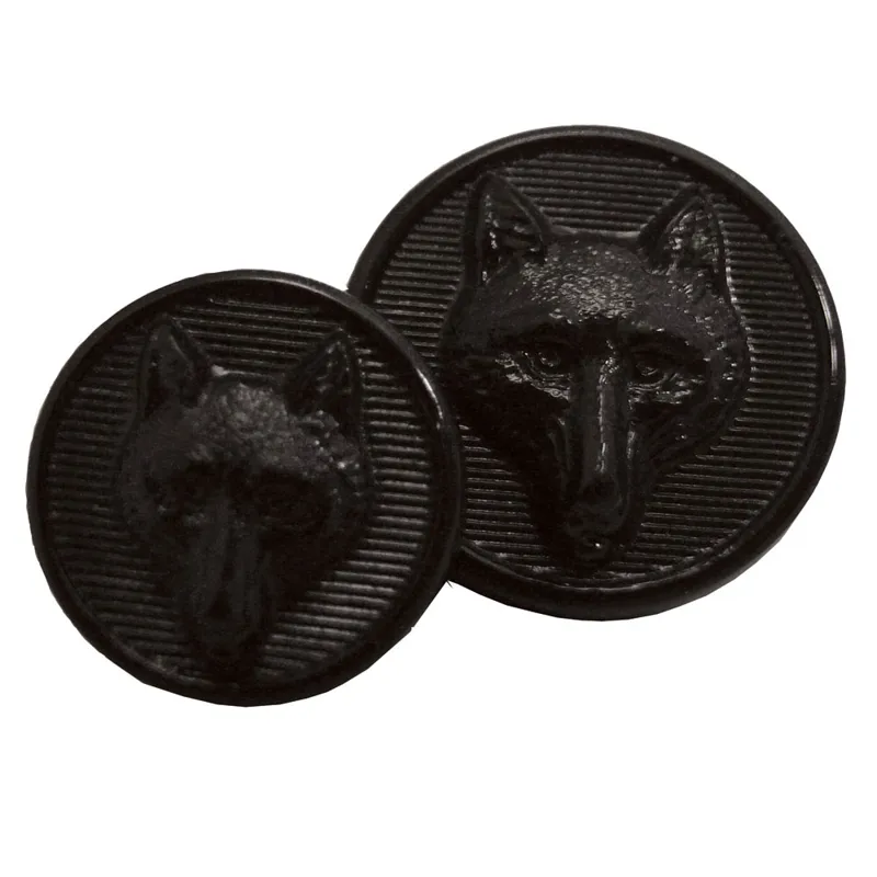 Equetech Foxhead Button Set - Black