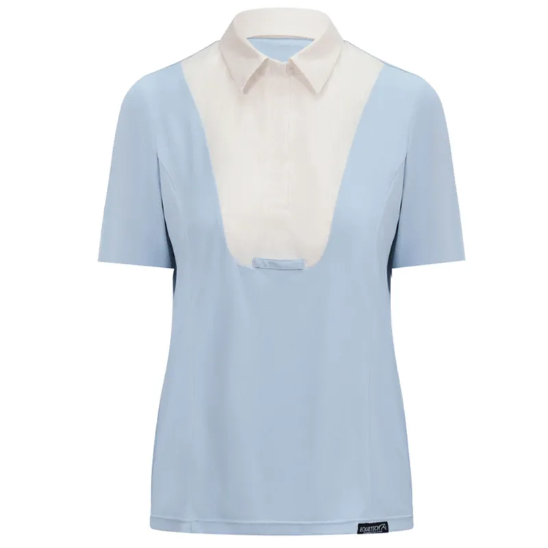 Equetech AirStride Combination Ladies Short Sleeve Show Shirt - Blue