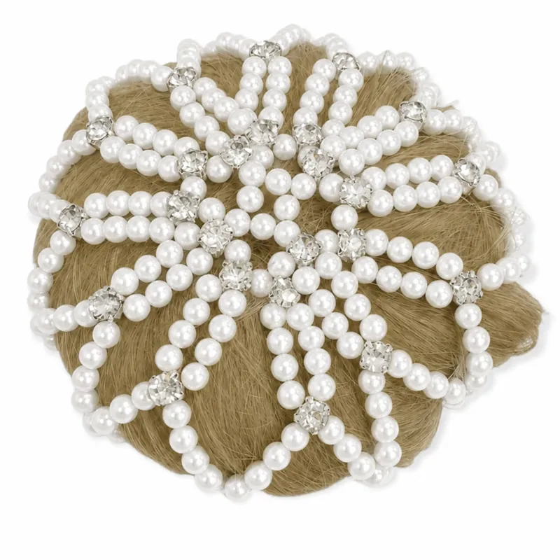 Equetech Beaded Bun Cover - Pearl