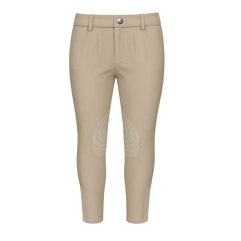 Equetech Sport Knee Grip Junior Boys Competition Breeches - Beige