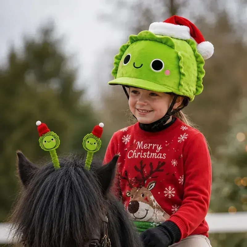 Equetech Christmas Bridle Boppers - Buddy Brussels-2