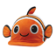 Equetech Junior Animal Hat Silk - Clarkii Clownfish