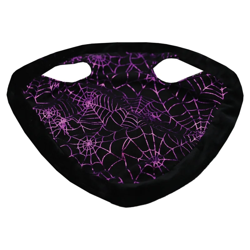 Equetech Halloween Horse Hat - Purple Cobweb