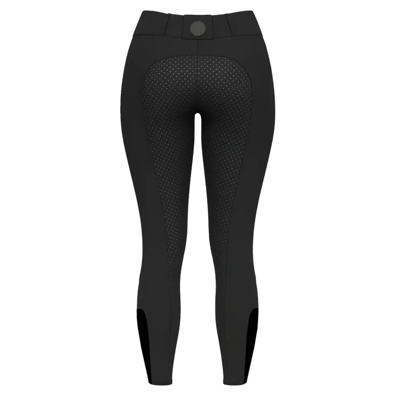 Equetech Comfort-Pro Full Grip Womens Pull-On Breeches - Black-1