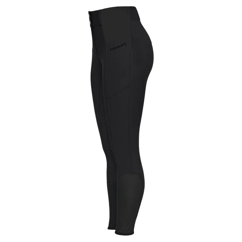 Equetech Comfort-Pro Full Grip Womens Pull-On Breeches - Black-2