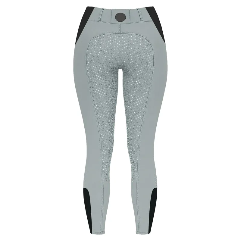 Equetech Comfort-Pro Full Grip Pull-On Breeches - Moonlight Grey-1