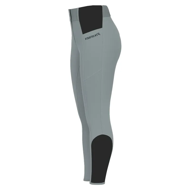 Equetech Comfort-Pro Full Grip Pull-On Breeches - Moonlight Grey-2
