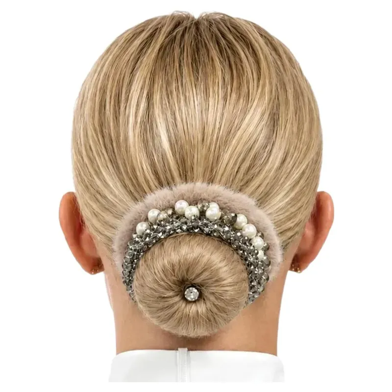 Equetech Competition Bun Kit - Blonde/Beige-1