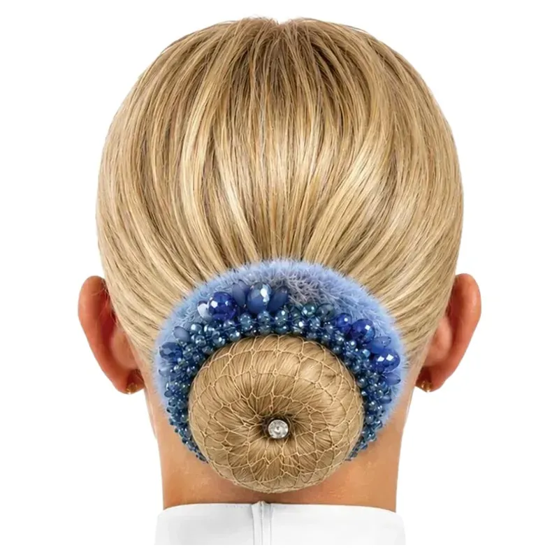 Equetech Competition Bun Kit - Blonde/Blue-1
