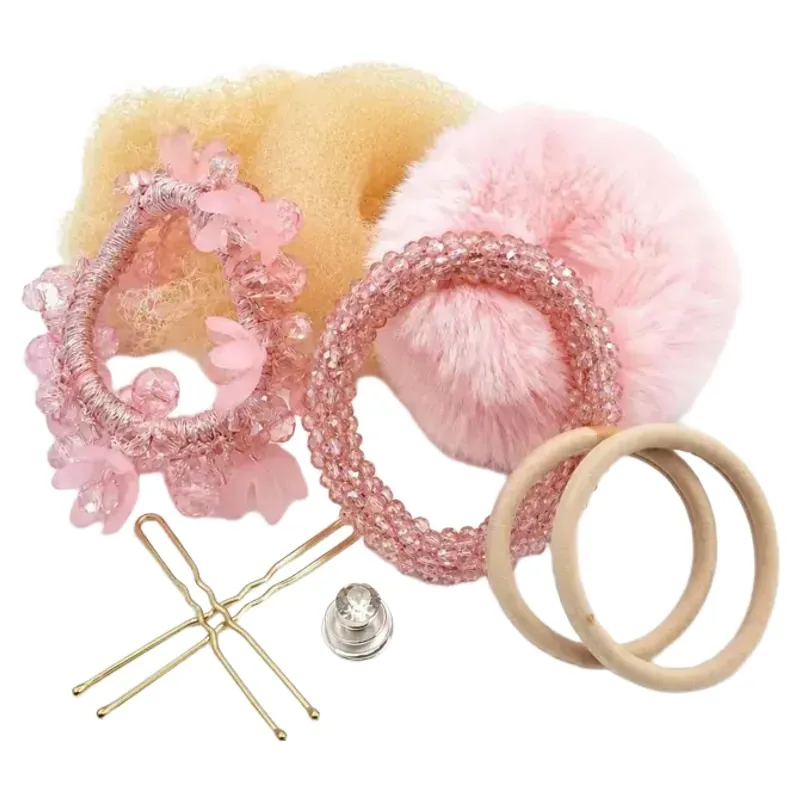 Equetech Competition Bun Kit - Blonde/Pink