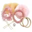 Equetech Competition Bun Kit - Blonde/Pink
