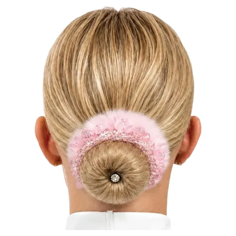 Equetech Competition Bun Kit - Blonde/Pink-1