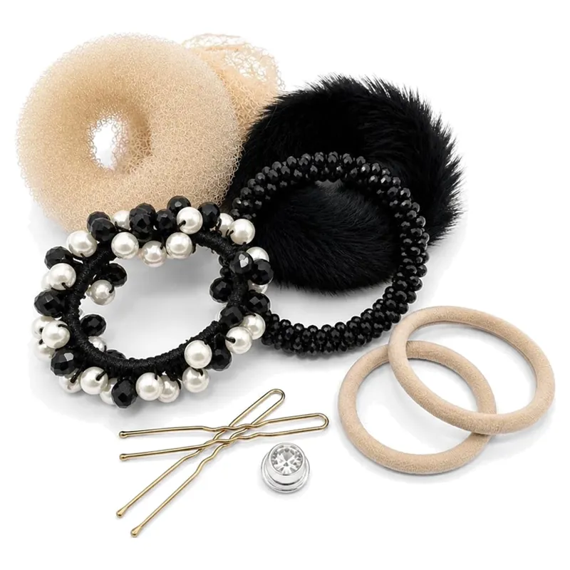 Equetech Competition Bun Kit - Brunette/Black
