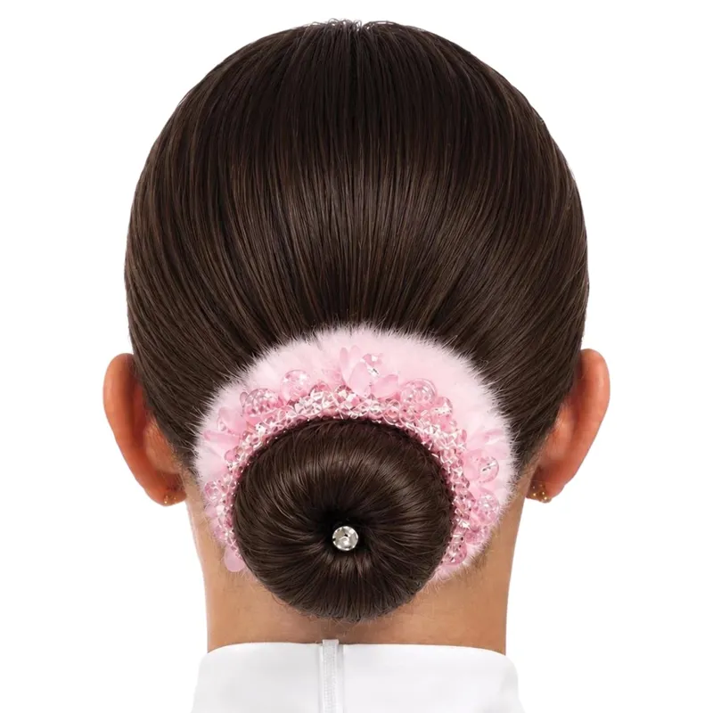Equetech Competition Bun Kit - Brunette/Pink-1
