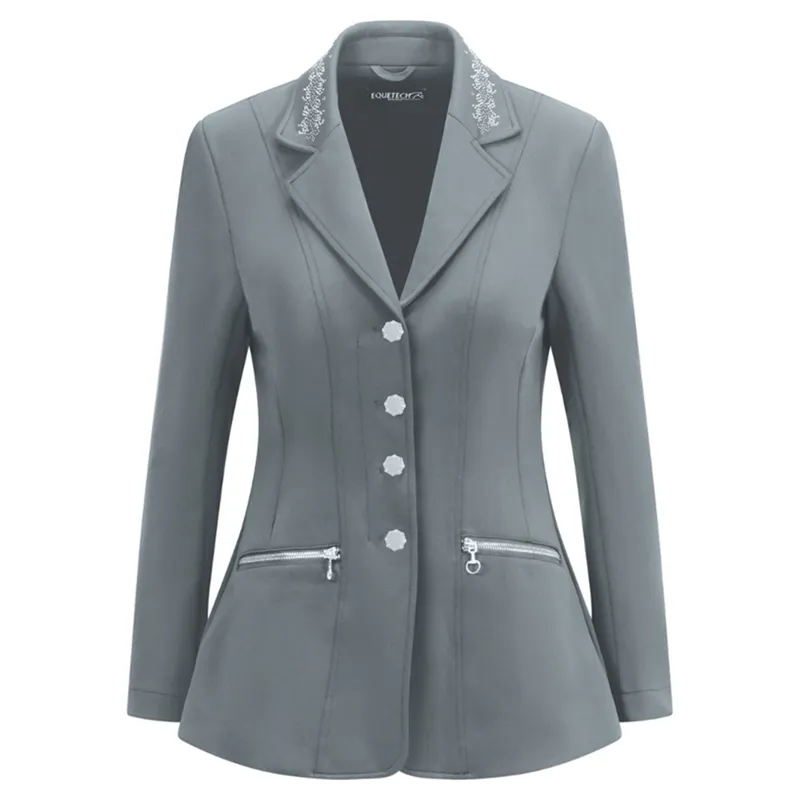 Equetech Crystal Showerproof Ladies Show Jacket - Grey