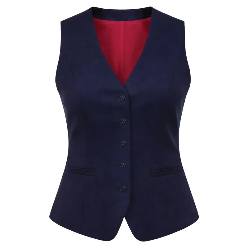 Equetech Heritage Womens Show Waistcoat - Navy-1