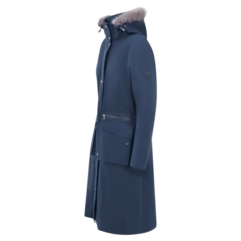 Equetech Inferno Womens Waterproof Heated Riding Coat - Navy-2