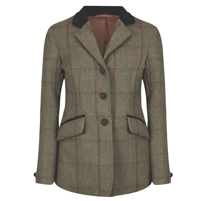 Equetech Launton Deluxe Junior Tweed Show Jacket - Green