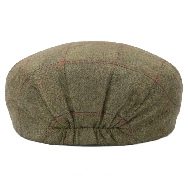 Equetech Launton Tweed Flat Cap - Green-2