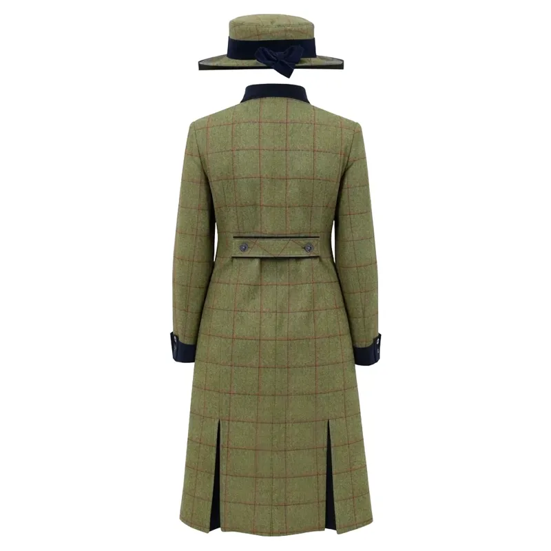 Equetech Launton Tweed Womens Leaders Jacket and Hat - Green-1