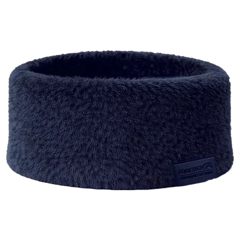 Equetech SupaSoft Luxe Faux Fur Headband - Navy