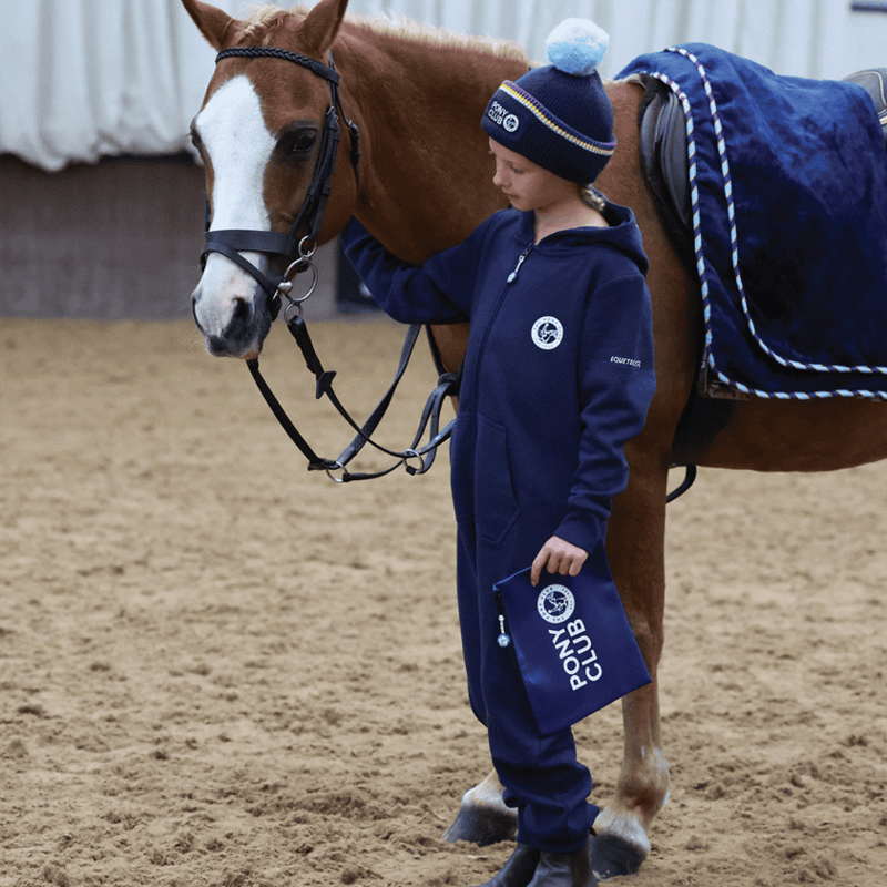 Equetech Official Pony Club Junior Jersey All-in-One Jumpsuit - Navy-3