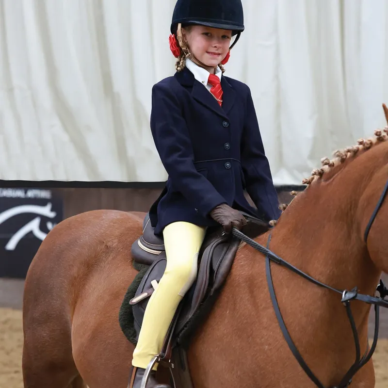 Equetech Sovereign Knee Patch Junior Competition Jodhpurs - Canary-2